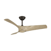 Modern Forms FR-W2006-52L Zephyr 52" Ceiling Fan with LED Light Kit, 4CCT Selectable - Bronze with White Oak Blades