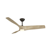 Modern Forms FR-W2006-62L Zephyr 62" Ceiling Fan with LED Light Kit - Bronze with White Oak Blades
