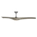 Modern Forms FR-W2006-72L Zephyr 72" Outdoor Ceiling Fan with LED Light Kit - Graphite with Weathered Wood Blades