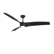 Modern Forms FR-W2006-72L Zephyr 72" Outdoor Ceiling Fan with LED Light Kit - Matte Black
