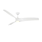 Modern Forms FR-W2006-72L Zephyr 72" Outdoor Ceiling Fan with LED Light Kit - Matte White