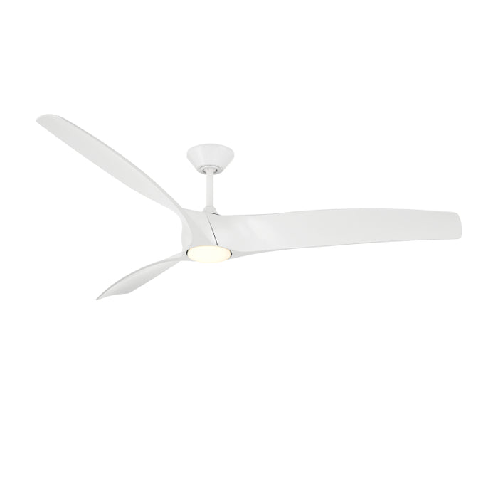 Modern Forms FR-W2006-72L Zephyr 72" Outdoor Ceiling Fan with LED Light Kit - Matte White