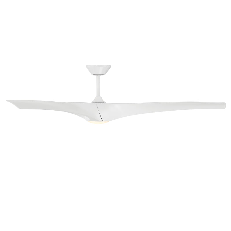 Modern Forms FR-W2006-72L Zephyr 72" Outdoor Ceiling Fan with LED Light Kit - Matte White