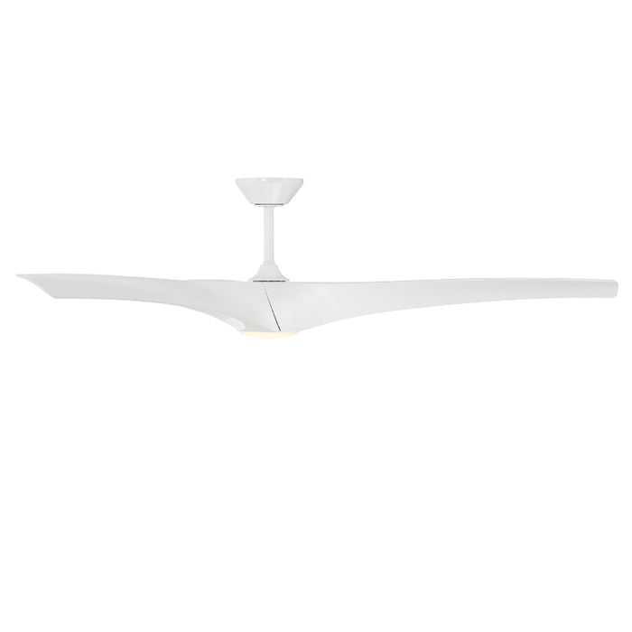 Modern Forms FR-W2006-72L Zephyr 72" Outdoor Ceiling Fan with LED Light Kit - Matte White