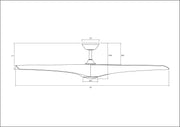 Modern Forms FR-W2006-72L Zephyr 72" Outdoor Ceiling Fan with LED Light Kit