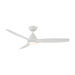 Modern Forms FR-W2202-54L Skylark 54" Outdoor Ceiling Fan with LED Light Kit, 4CCT Selectable-Matte White