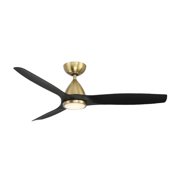 Modern Forms FR-W2202-54L Skylark 54" Outdoor Ceiling Fan with LED Light Kit, 4CCT Selectable-Soft Brass