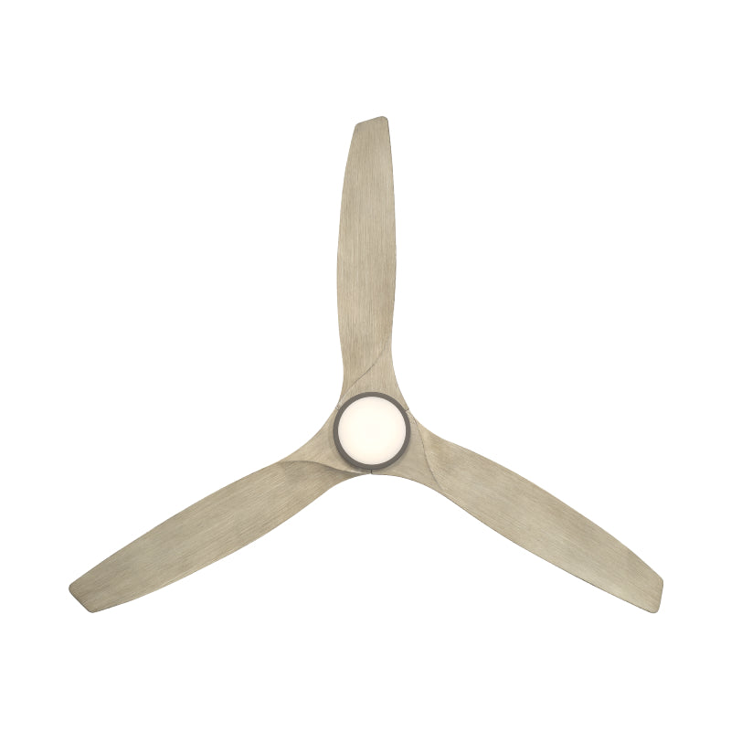 Modern Forms FR-W2202-62L Skylark 62" Outdoor Ceiling Fan with LED Light Kit, 4CCT Selectable - Bronze with White Oak Blades