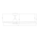 Modern Forms FR-W2202-62L Skylark 62" Outdoor Ceiling Fan with LED Light Kit
