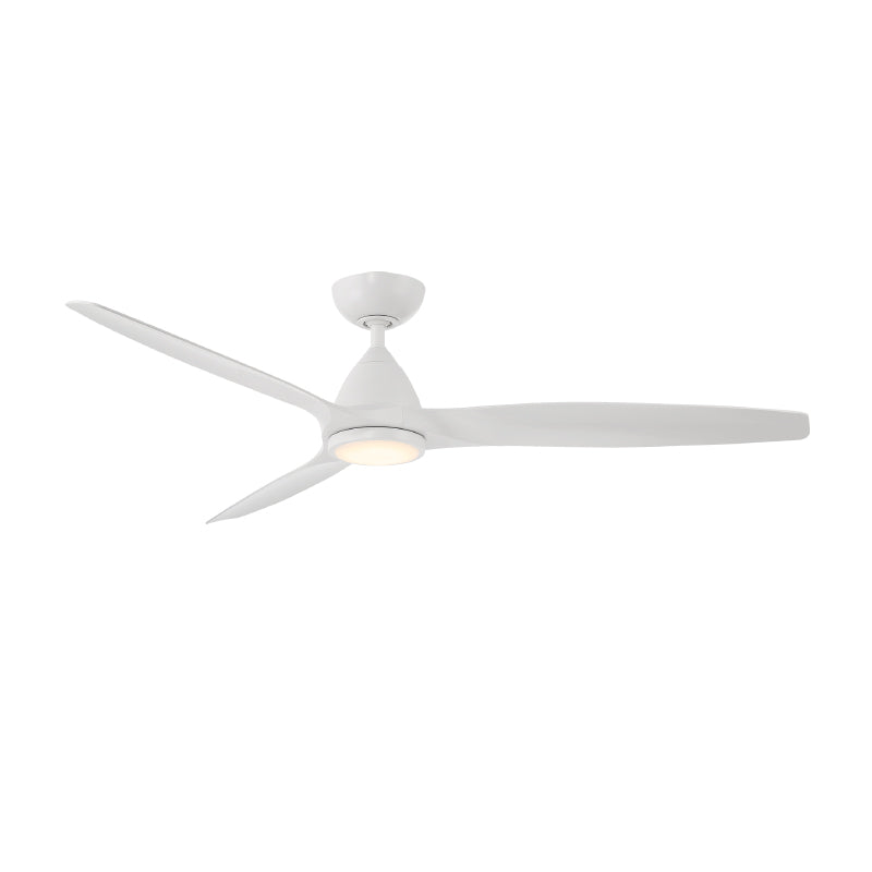 Modern Forms FR-W2202-62L Skylark 62" Outdoor Ceiling Fan with LED Light Kit, 4CCT Selectable-Matte White