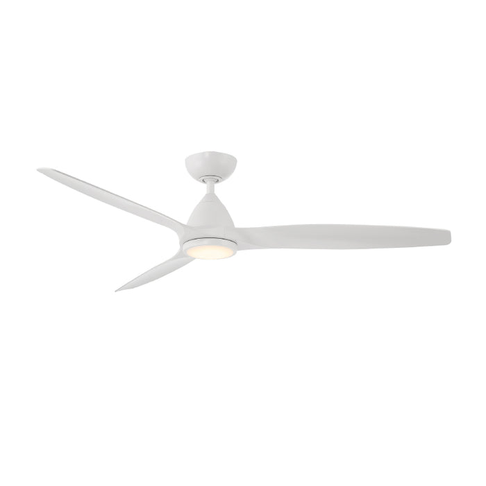 Modern Forms FR-W2202-62L Skylark 62" Outdoor Ceiling Fan with LED Light Kit, 4CCT Selectable-Matte White