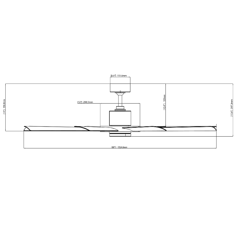Modern Forms FR-W2303-60L Aura 60" Outdoor Ceiling Fan with LED Light Kit