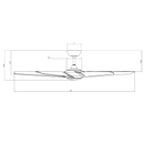 Modern Forms FR-W2304-62L Lucid 62" Outdoor Ceiling Fan with LED Light Kit