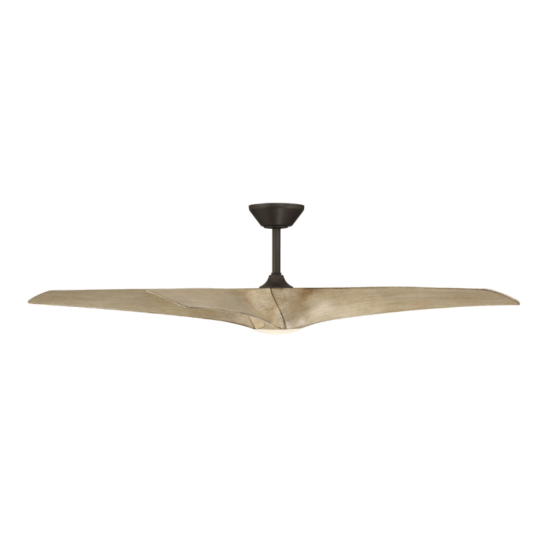 Modern Forms FR-W2401-62L Zephyr 5 62" Outdoor Ceiling Fan with LED Light Kit-Bronze/White Oak