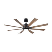 Modern Forms FR-W2403-56L Size Matters 56" Ceiling Fan with LED Light Kit-Matte Black with Distressed Koa Blades