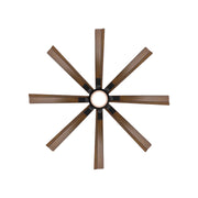 Modern Forms FR-W2403-56L Size Matters 56" Ceiling Fan with LED Light Kit-Matte Black with Distressed Koa Blades