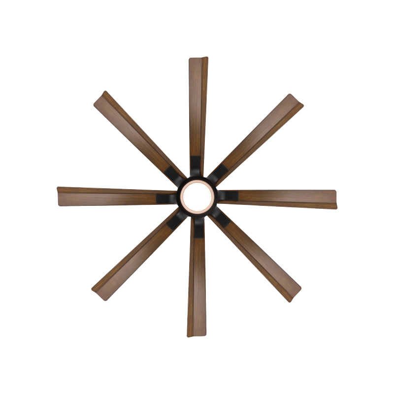 Modern Forms FR-W2403-56L Size Matters 56" Ceiling Fan with LED Light Kit-Matte Black with Distressed Koa Blades