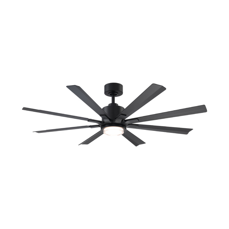 Modern Forms FR-W2403-56L Size Matters 56" Ceiling Fan with LED Light Kit-Matte Black