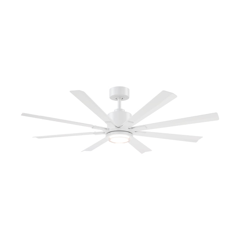 Modern Forms FR-W2403-56L Size Matters 56" Ceiling Fan with LED Light Kit-Matte White