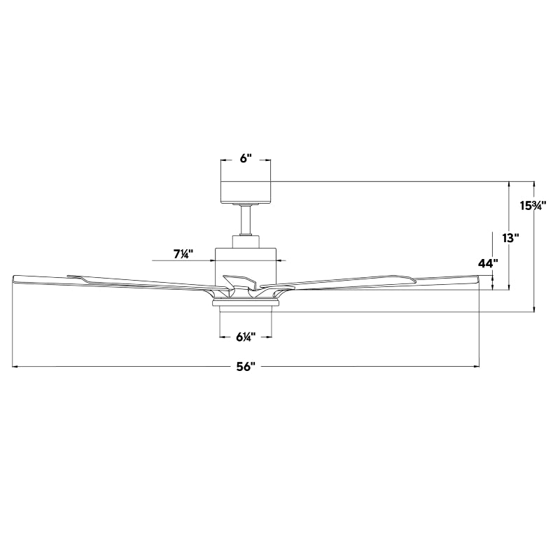 Modern Forms FR-W2403-56L Size Matters 56" Ceiling Fan with LED Light Kit