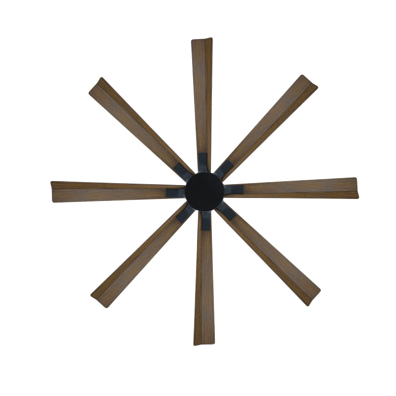 Modern Forms FR-W2403 Size Matters 65" Outdoor Ceiling Fan-Matte Black with Distressed Koa Blades