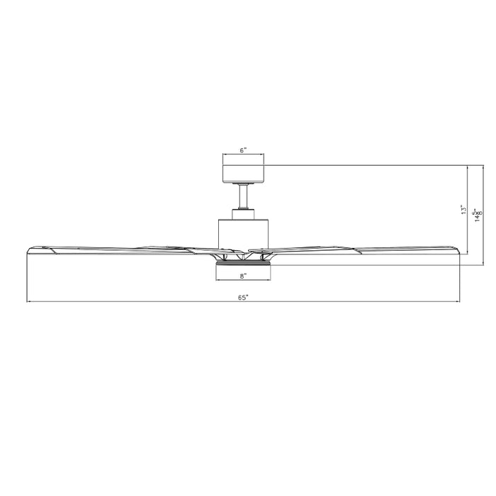 Modern Forms FR-W2403 Size Matters 65" Outdoor Ceiling Fan