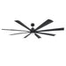 Modern Forms FR-W2403 Size Matters 84" Outdoor Ceiling Fan with LED Light Kit - Matte Black