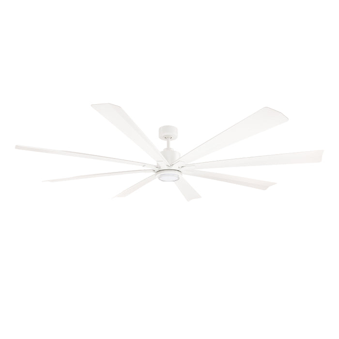 Modern Forms FR-W2403 Size Matters 84" Outdoor Ceiling Fan with LED Light Kit - Matte White