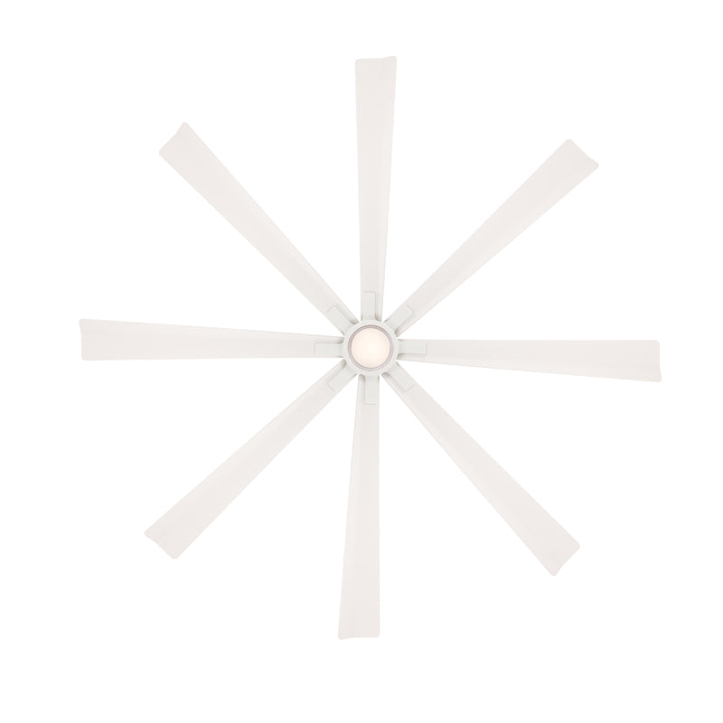 Modern Forms FR-W2403 Size Matters 84" Outdoor Ceiling Fan with LED Light Kit  - Matte White