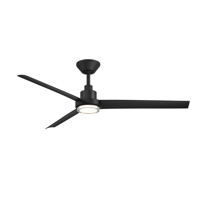 Modern Forms FR-W2501-56L Bolo 56" Outdoor Ceiling Fan with LED Light Kit - Matte Black