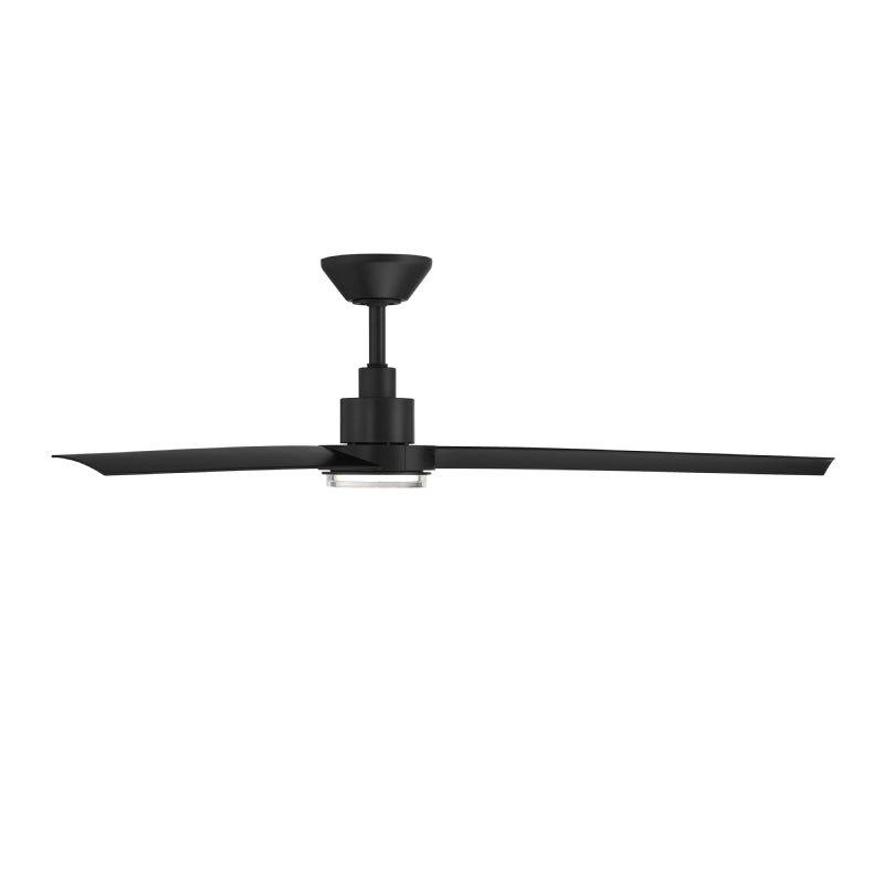 Modern Forms FR-W2501-56L Bolo 56" Outdoor Ceiling Fan with LED Light Kit - Matte Black