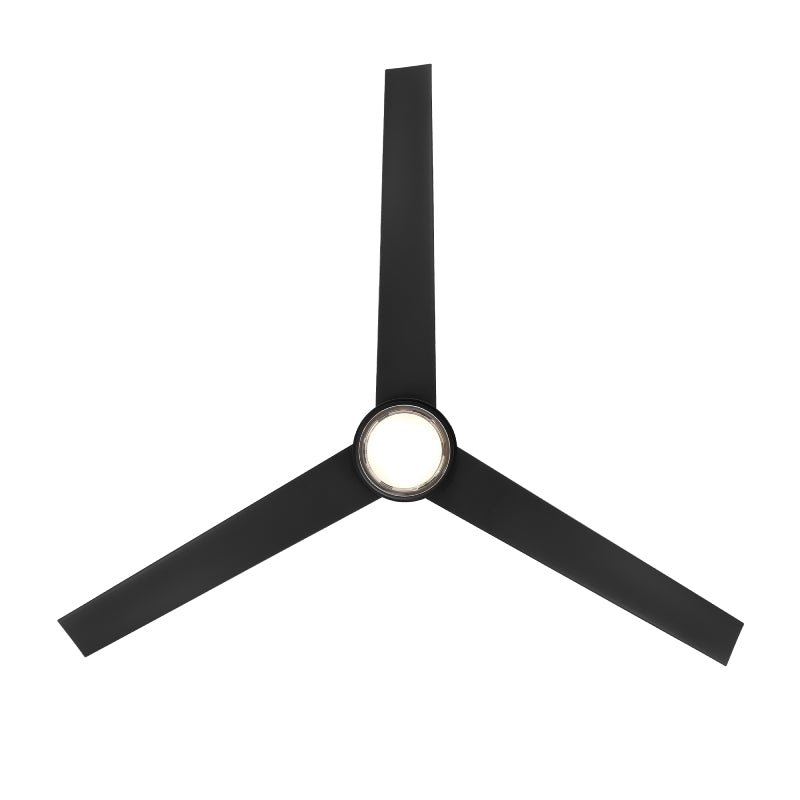Modern Forms FR-W2501-56L Bolo 56" Outdoor Ceiling Fan with LED Light Kit - Matte Black