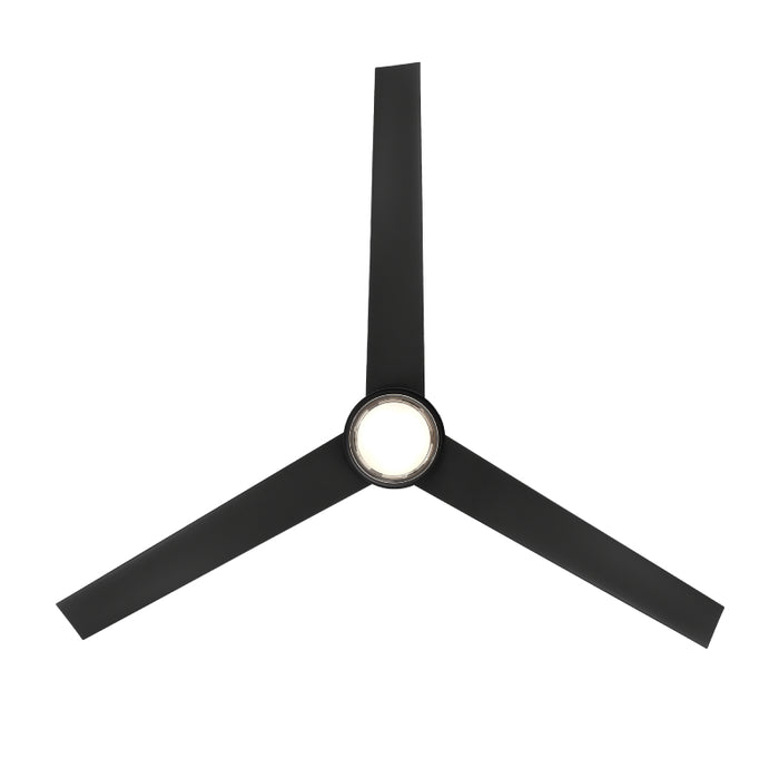 Modern Forms FR-W2501-56L Bolo 56" Outdoor Ceiling Fan with LED Light Kit - Matte Black