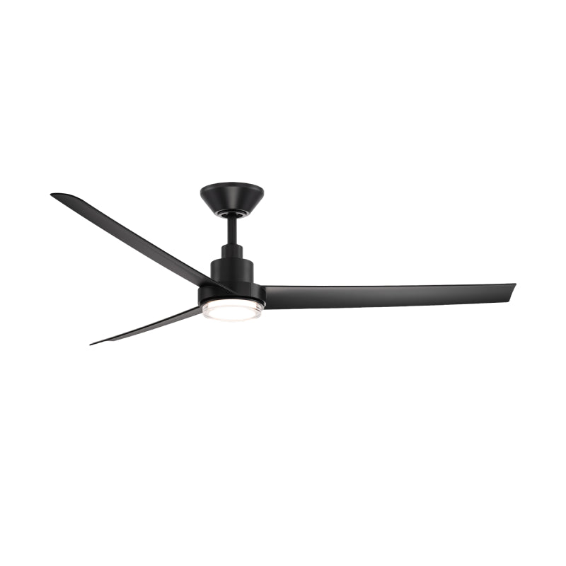 Modern Forms FR-W2501-62L Bolo 62" Outdoor Ceiling Fan with LED Light Kit-Matte Black