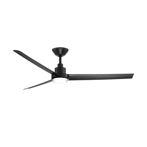 Modern Forms FR-W2501-62L Bolo 62" Outdoor Ceiling Fan with LED Light Kit-Matte Black