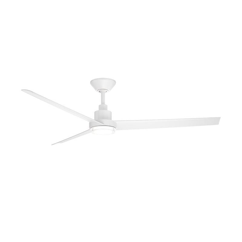Modern Forms FR-W2501-62L Bolo 62" Outdoor Ceiling Fan with LED Light Kit-Matte White