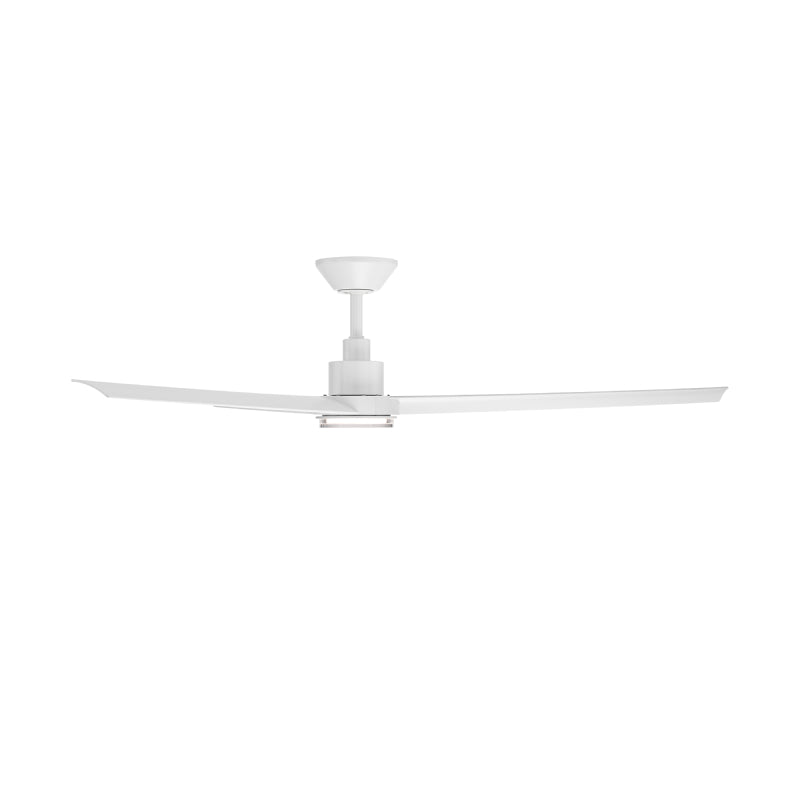 Modern Forms FR-W2501-62L Bolo 62" Outdoor Ceiling Fan with LED Light Kit-Matte White