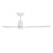 Modern Forms FR-W2502-52L Smooth 52" Outdoor Ceiling Fan with LED Light Kit - Matte White with Matte White Blades