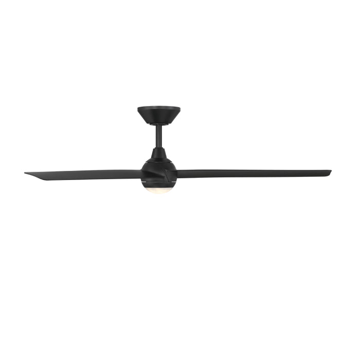 Modern Forms FR-W2503-54L Pisces 54" Outdoor Ceiling Fan with LED Light Kit - Matte Black