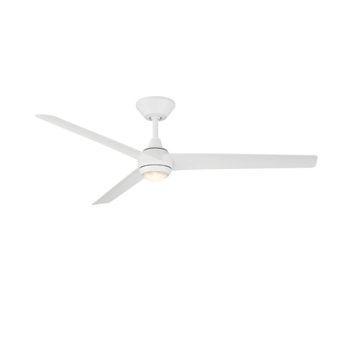 Modern Forms FR-W2503-54L Pisces 54" Outdoor Ceiling Fan with LED Light Kit - Matte White