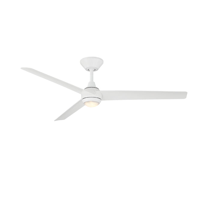 Modern Forms FR-W2503-54L Pisces 54" Outdoor Ceiling Fan with LED Light Kit - Matte White