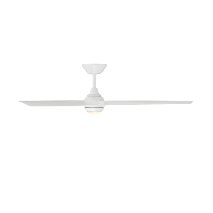 Modern Forms FR-W2503-54L Pisces 54" Outdoor Ceiling Fan with LED Light Kit - Matte White