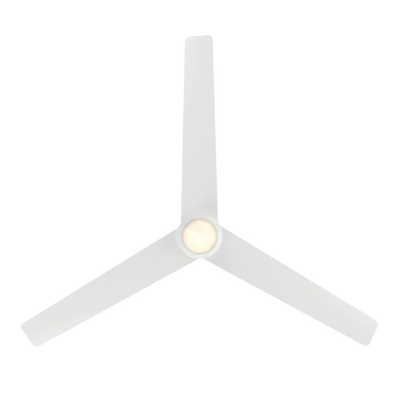 Modern Forms FR-W2503-54L Pisces 54" Outdoor Ceiling Fan with LED Light Kit - Matte White