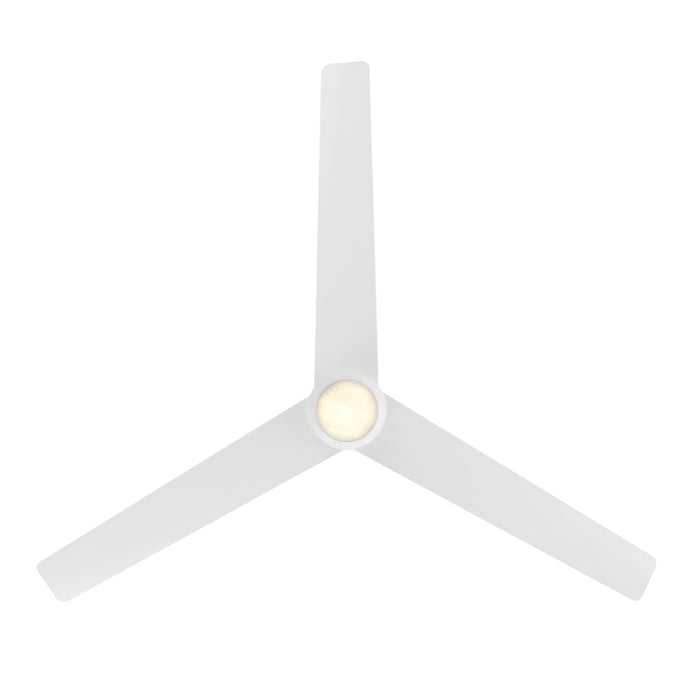 Modern Forms FR-W2503-54L Pisces 54" Outdoor Ceiling Fan with LED Light Kit - Matte White