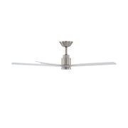 Modern Forms FR-W2601-56L Smooth 5 56" Outdoor Ceiling Fan with LED Light Kit-Brushed Nickel with Silver Blades