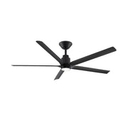 Modern Forms FR-W2601-56L Smooth 5 56" Outdoor Ceiling Fan with LED Light Kit-Matte Black
