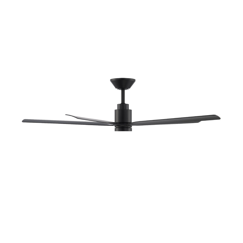 Modern Forms FR-W2601-56L Smooth 5 56" Outdoor Ceiling Fan with LED Light Kit-Matte Black