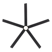 Modern Forms FR-W2601-56L Smooth 5 56" Outdoor Ceiling Fan with LED Light Kit-Matte Black