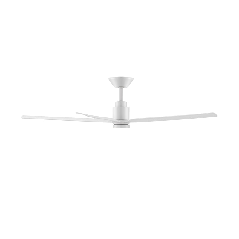Modern Forms FR-W2601-56L Smooth 5 56" Outdoor Ceiling Fan with LED Light Kit-Matte White
