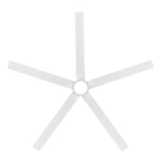 Modern Forms FR-W2601-56L Smooth 5 56" Outdoor Ceiling Fan with LED Light Kit-Matte White